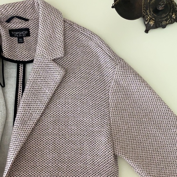 Topshop | Textured Knit Coat in Nude • 4 US - Picture 12 of 16
